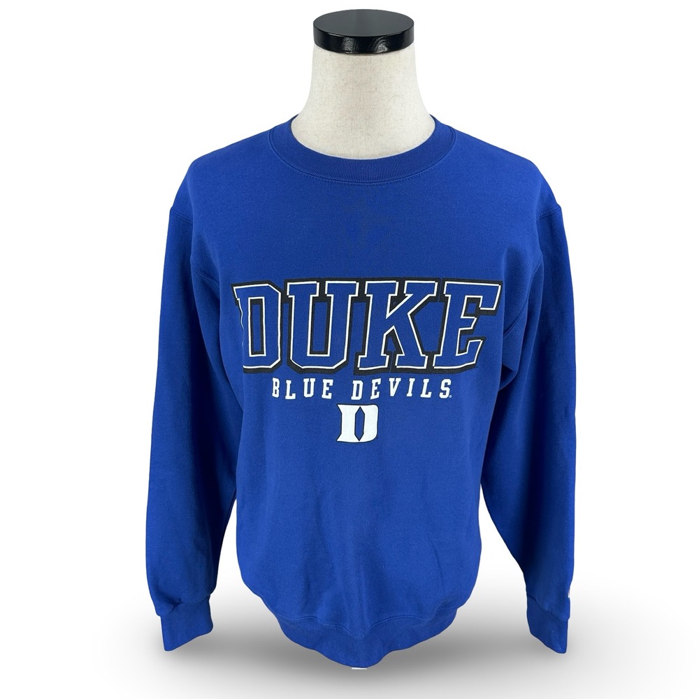 Champion‎ Duke Blue Devils Sweatshirt Mens Medium Blue Y2K Crewneck Collegiate